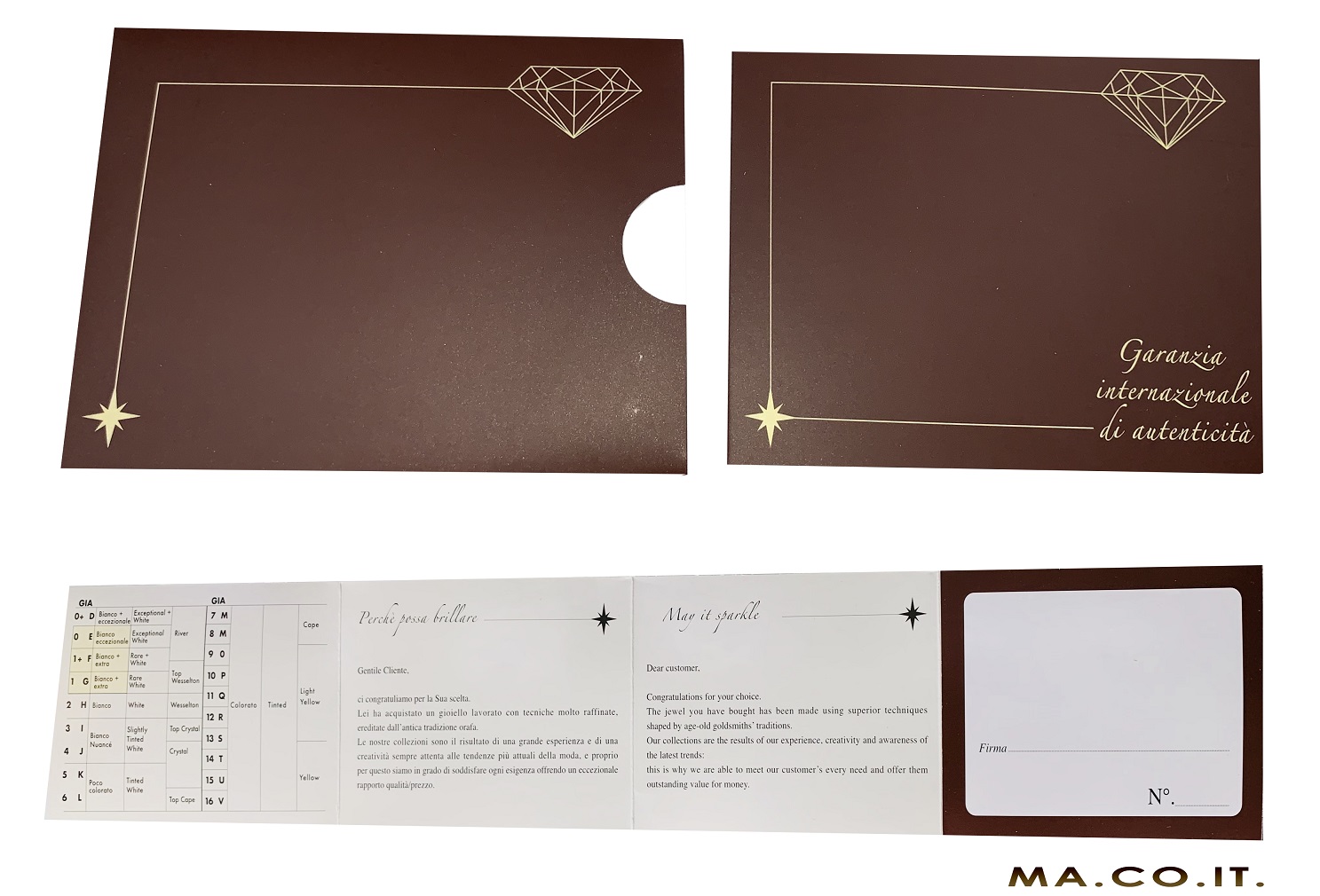 GARANZIA PER DIAMANTI