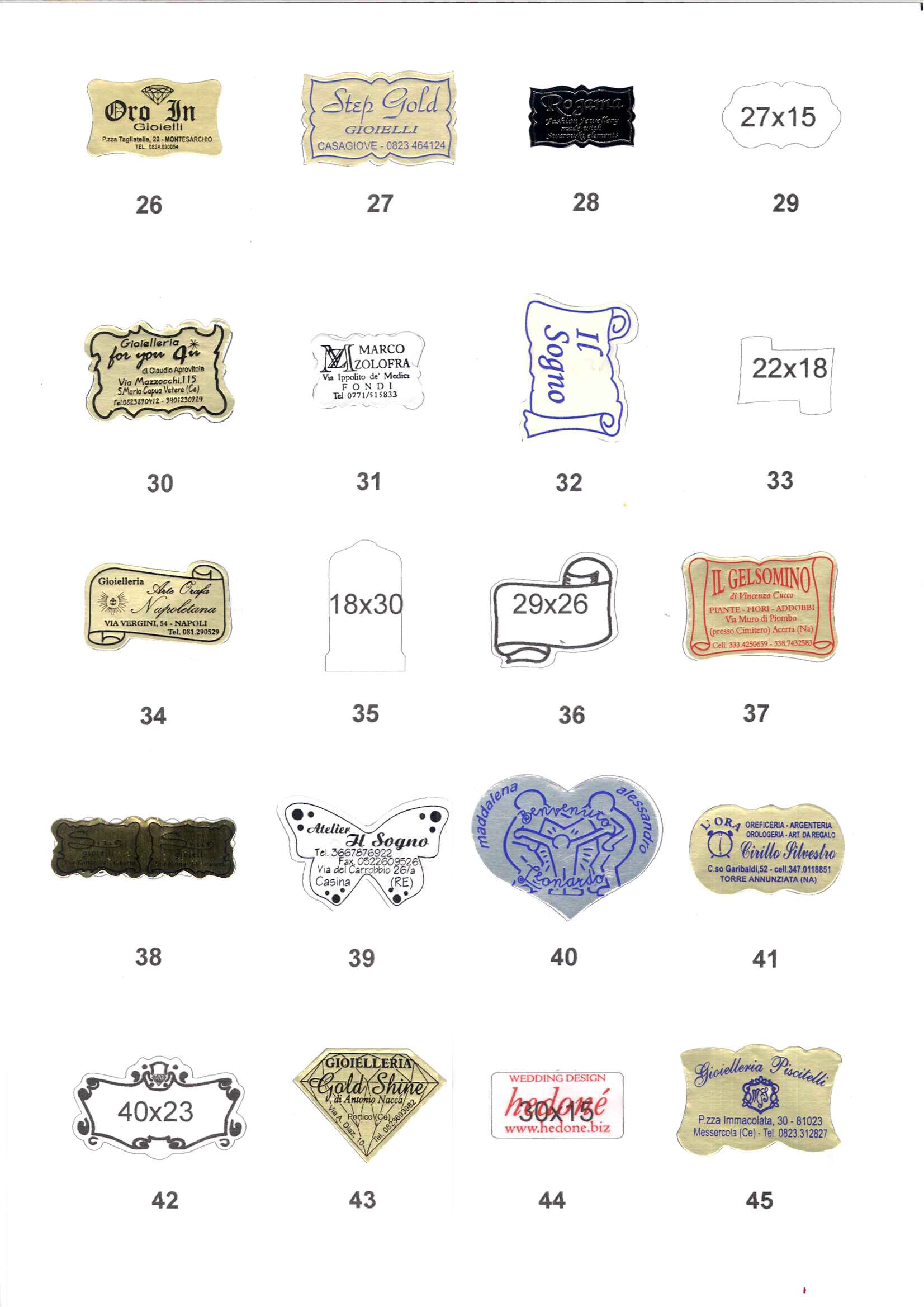 ETICHETTE ADESIVE ETICHETTE ADESIVE