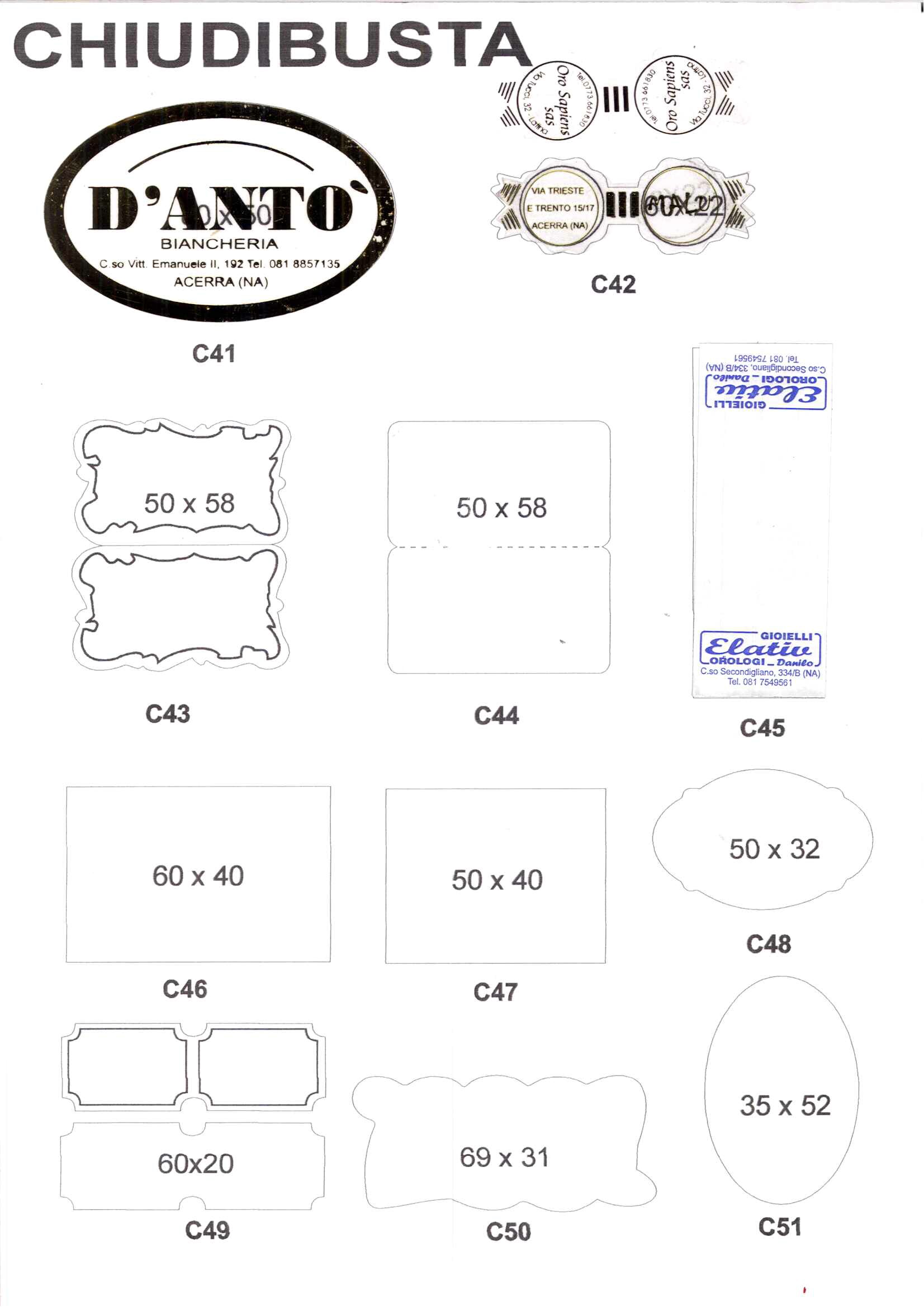 ETICHETTE CHIUDIBUSTA TRASPARENTE 1