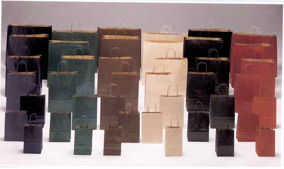 BUSTE IN CARTA MANIGLIA RITORTA COLORATE SEALING 2