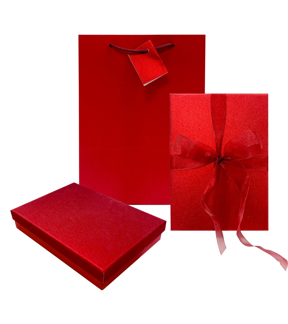 AMALFI ARGENTO / ROSSO ASTUCCIO COLLANA 13X19 + BUSTA-2138 AMALFI ARGENTO / ROSSO ASTUCCIO COLLANA 13X19 + BUSTA-2138