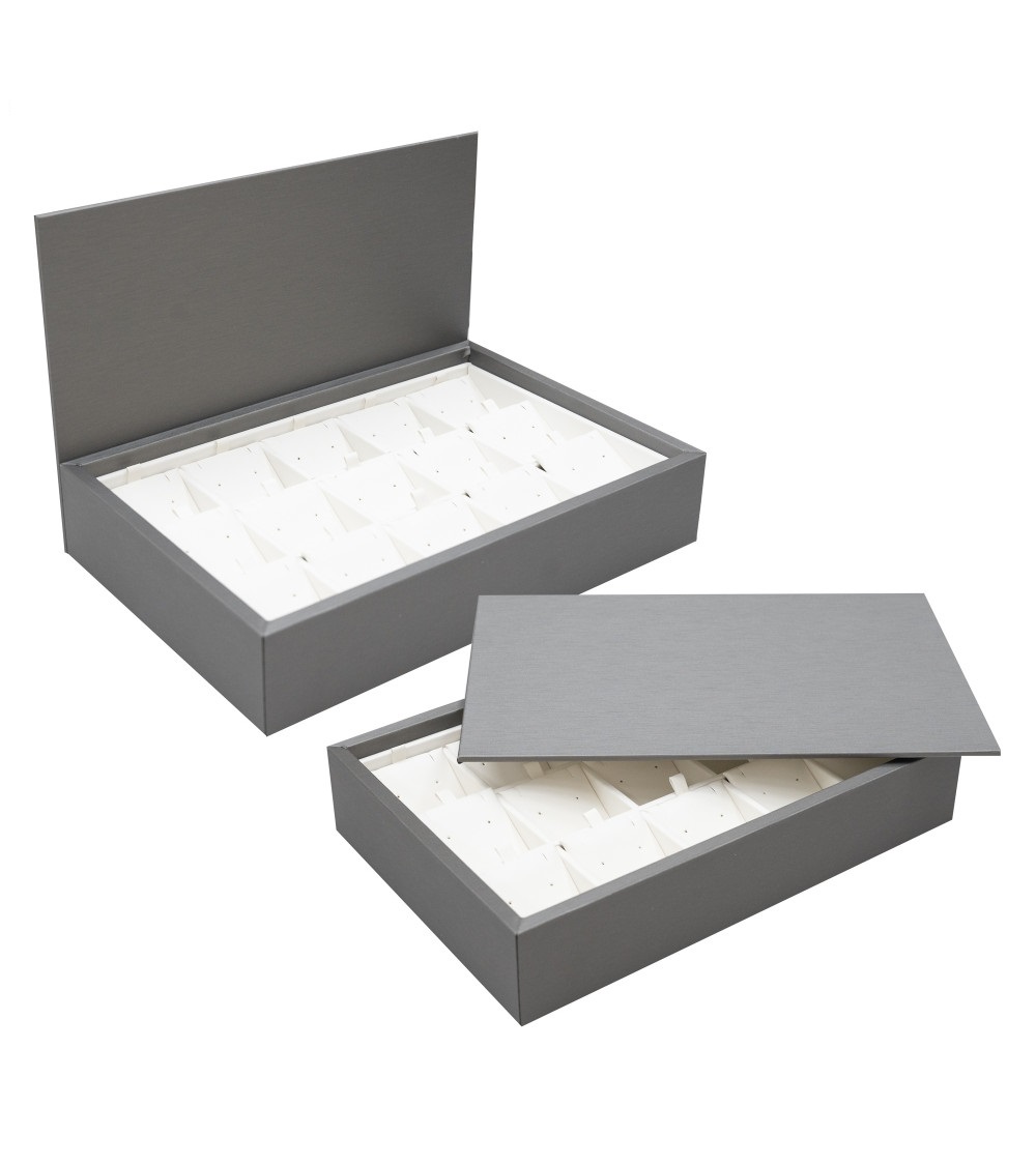 VASSOIO LUSSO 15 PENDENTI/ORECCHINI CON COPERCHIO-0