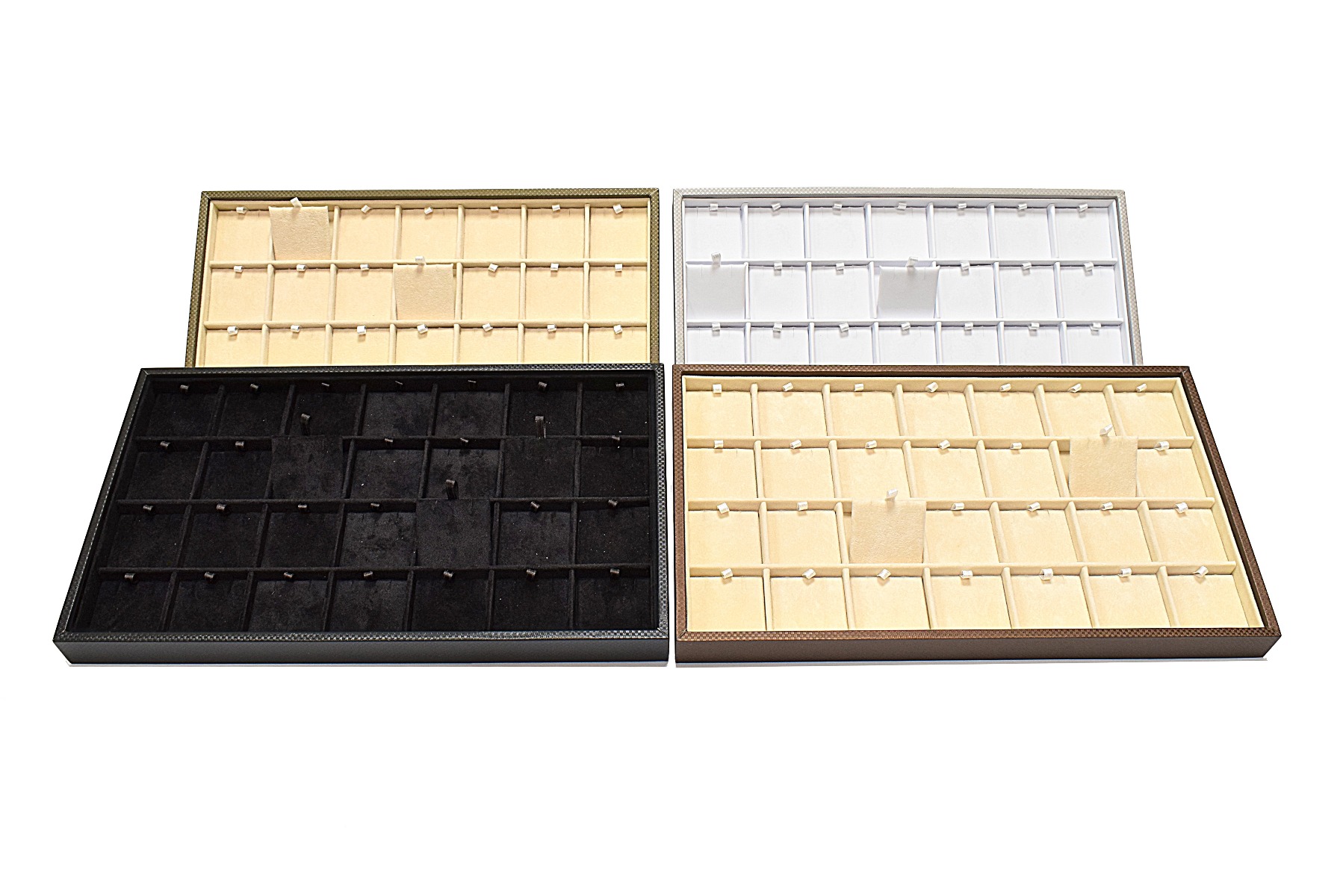 VASSOIO RIVESTITO 28 BUCHE CON PATTINE-0