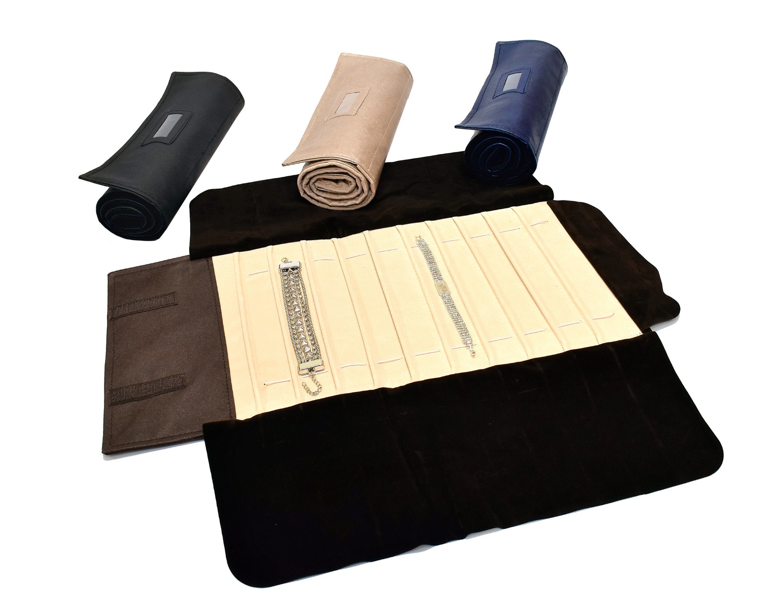 ROTOLO SAFFIANO MEZZO BRACCIALI TENNIS-0